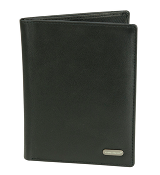 Franco Bonini - Leather Passport & Credit Card Cover - Black