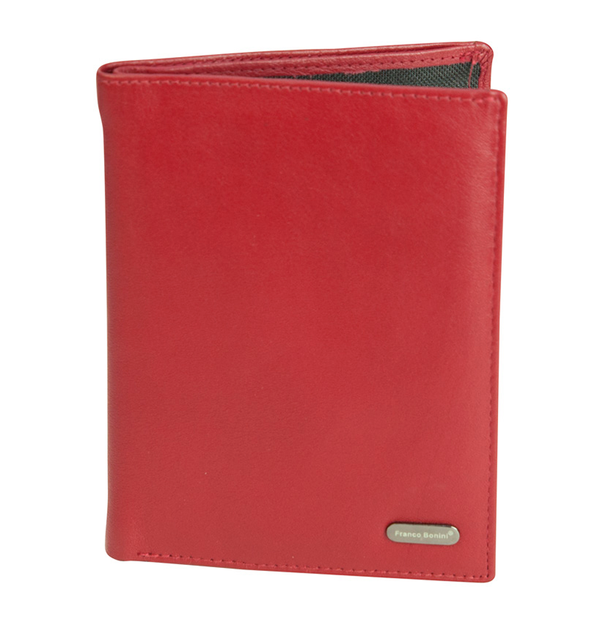 Franco Bonini - Leather Passport & Credit Card Cover - Red