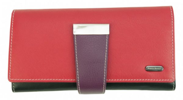 Franco Bonini - 4207 Ladies Leather Wallet - Red/Multi-1