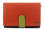 Franco Bonini - 481A Leather Organised Handbag/Wallet - Orange/Multi