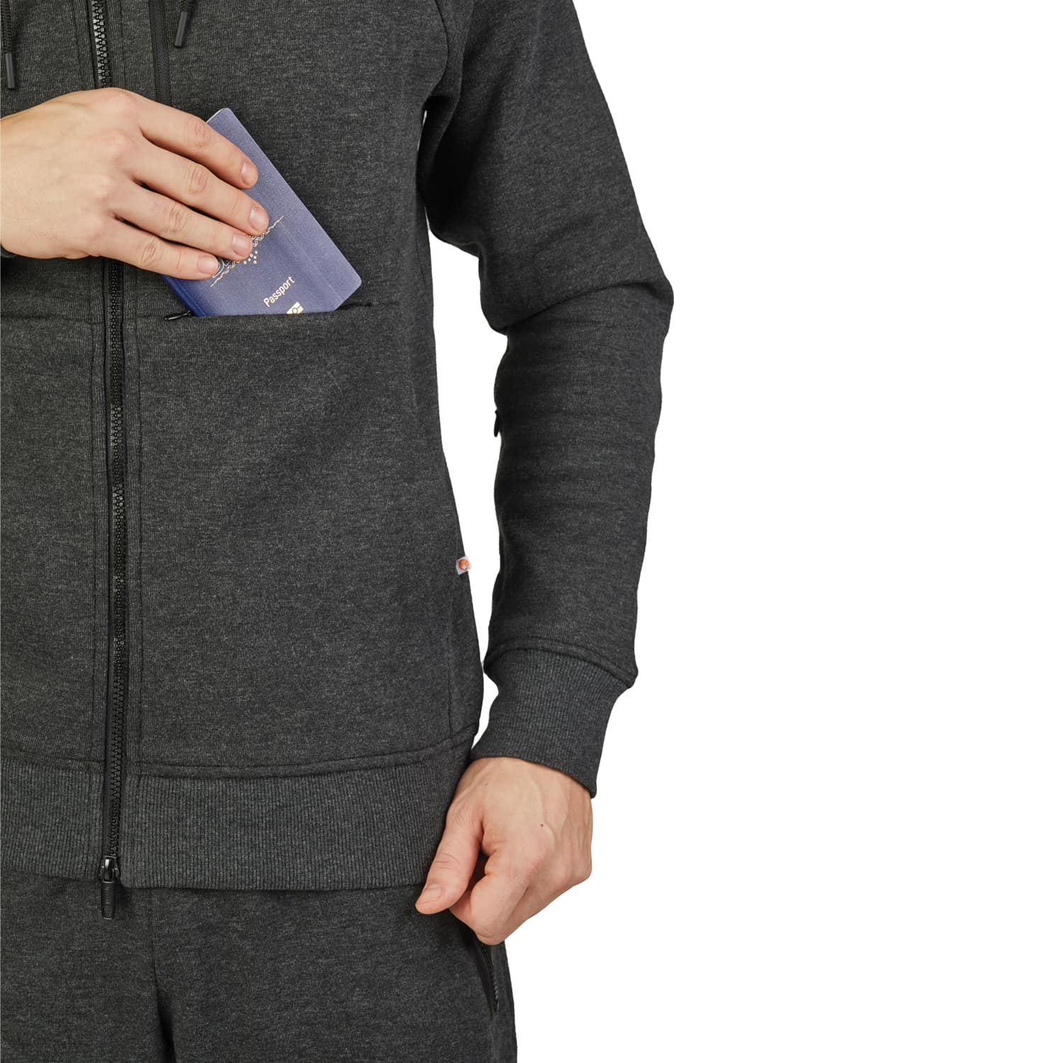 Pacsafe - Transit Mens Anti-Theft Hoodie Extra Large - Charcoal