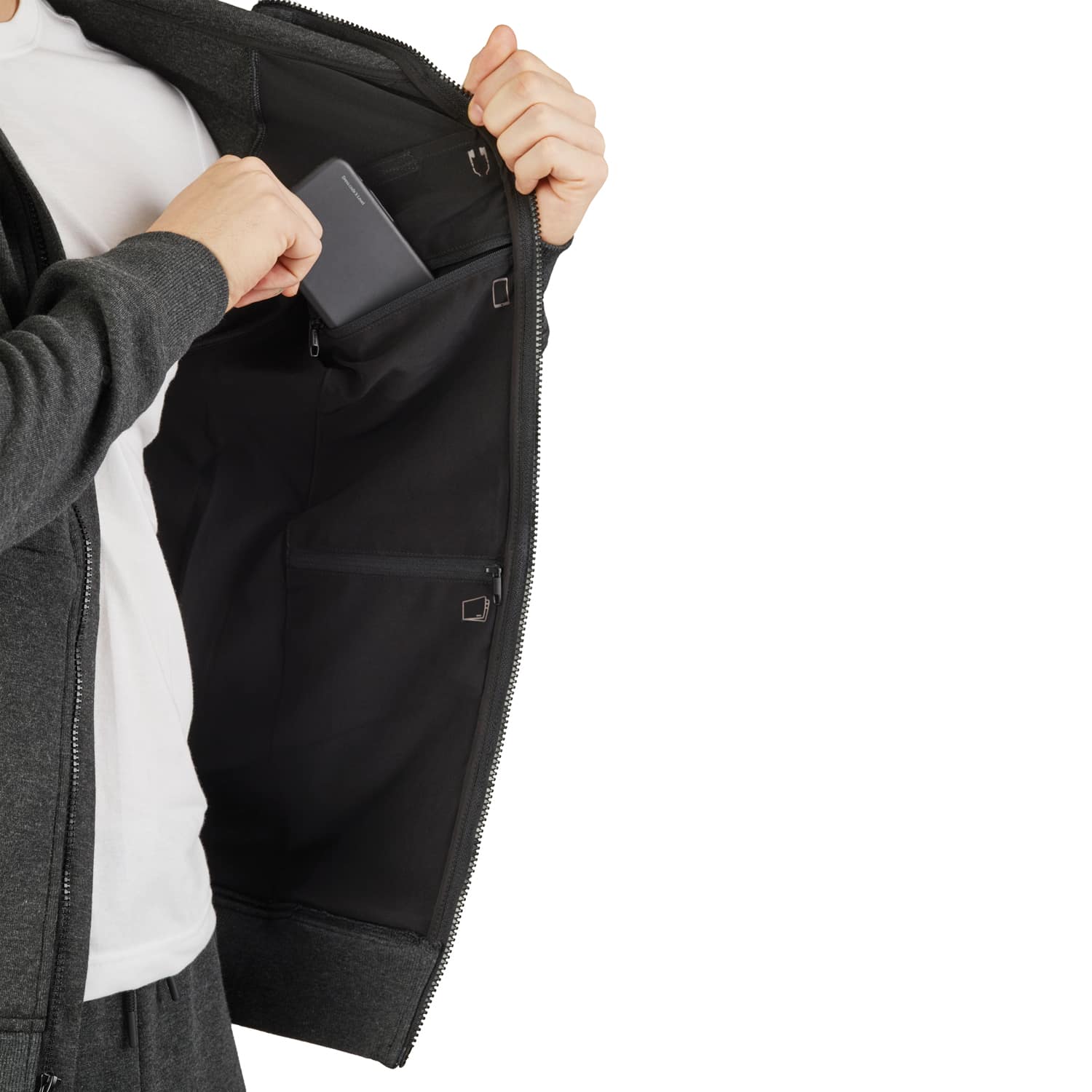 Pacsafe - Transit Mens Anti-Theft Hoodie Extra Large - Charcoal