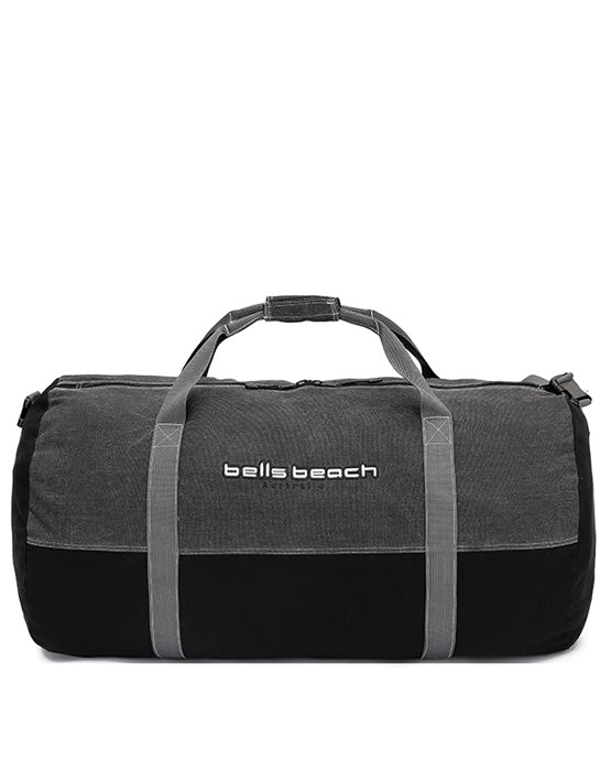 Bells Beach - Canvas Extra Large Barrel Duffle Bag - Black-1