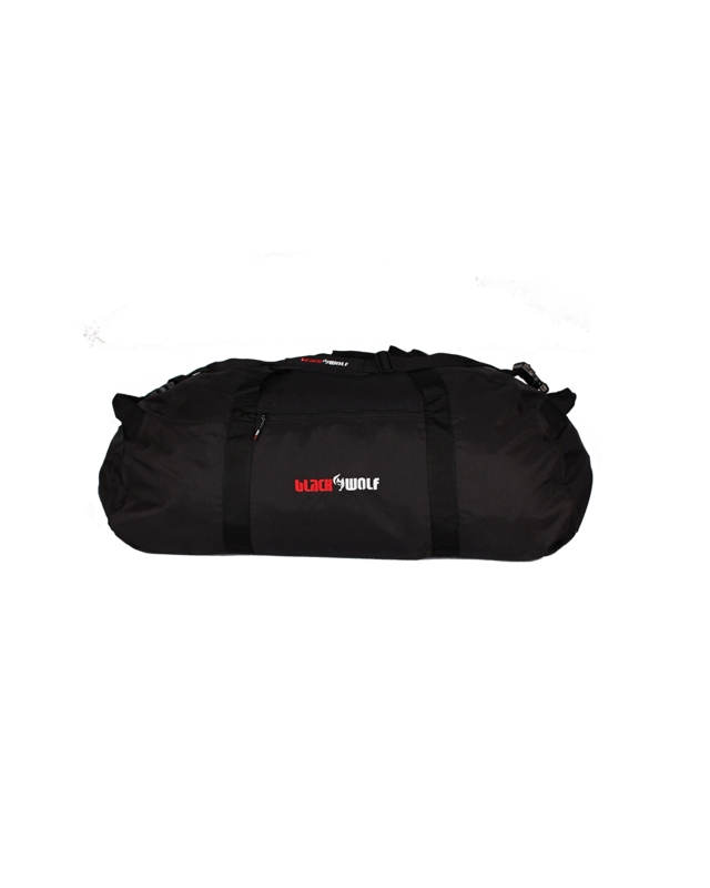 Black Wolf - DufflePack 150 packable Duffle - Jet Black