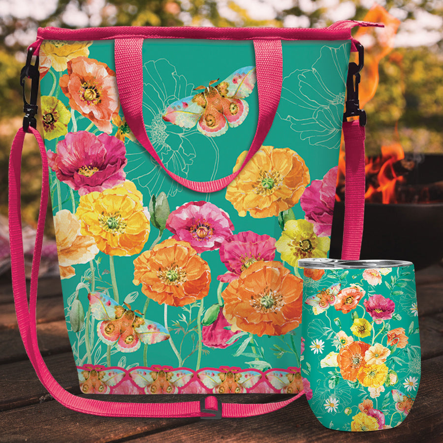 Cooler Bag - Bright Poppies-3