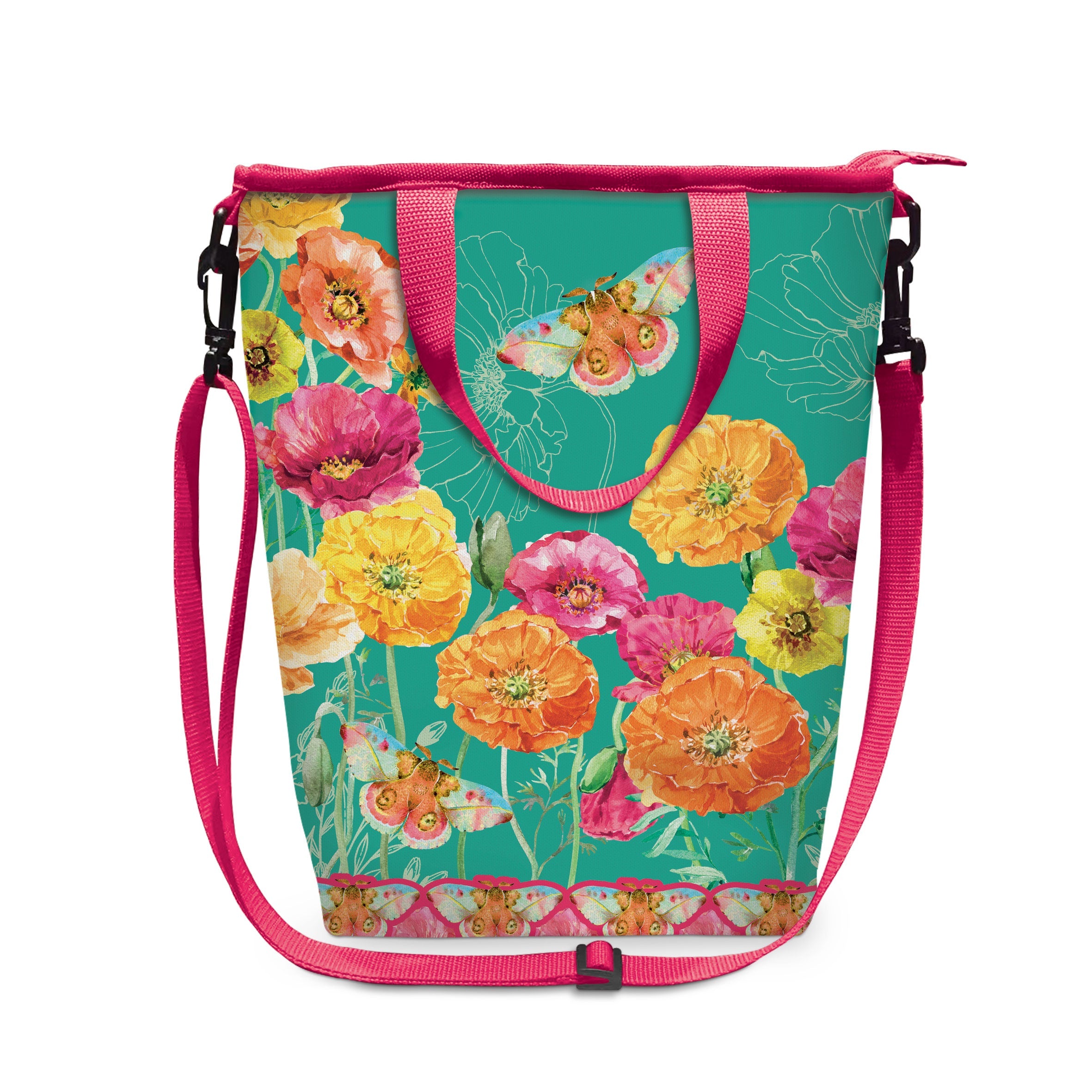Cooler Bag - Bright Poppies