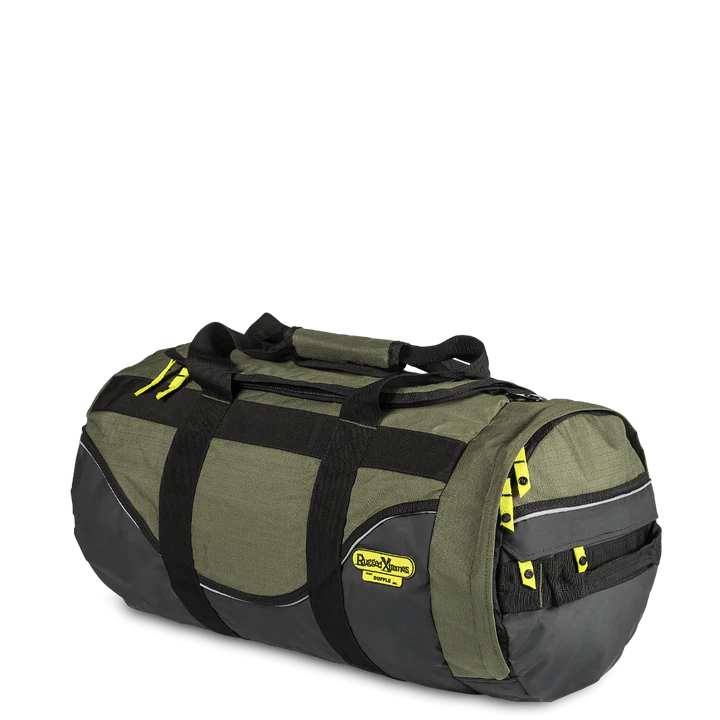 Rugged Extreme - Small 51L Industrial Canvas Duffle - Green/Black-1