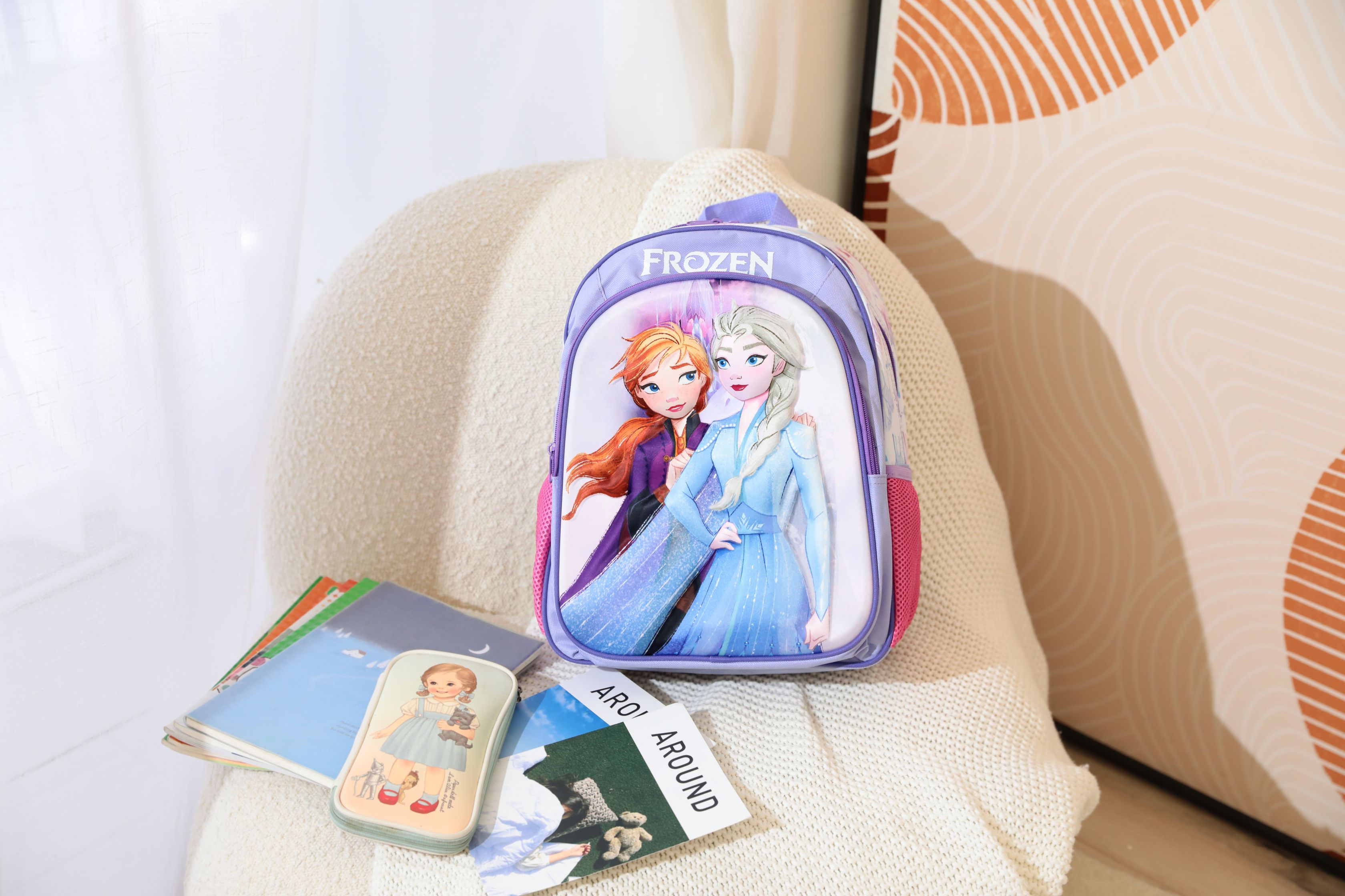 Disney - Frozen DIS193 15in 3D Backpack - Purple-4