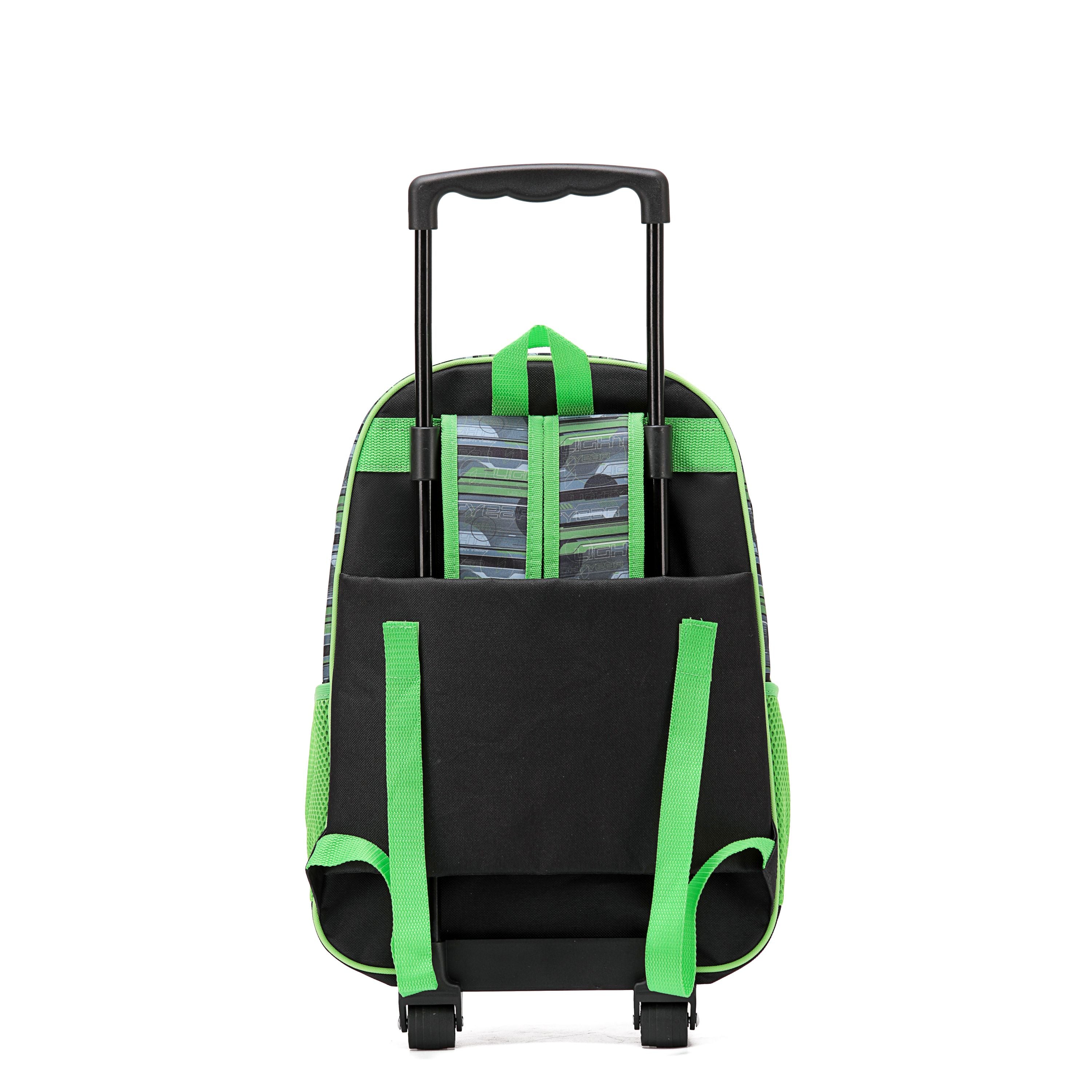 Disney - 17in Dis222 Buzz Lightyear Trolley backpack - Green-2