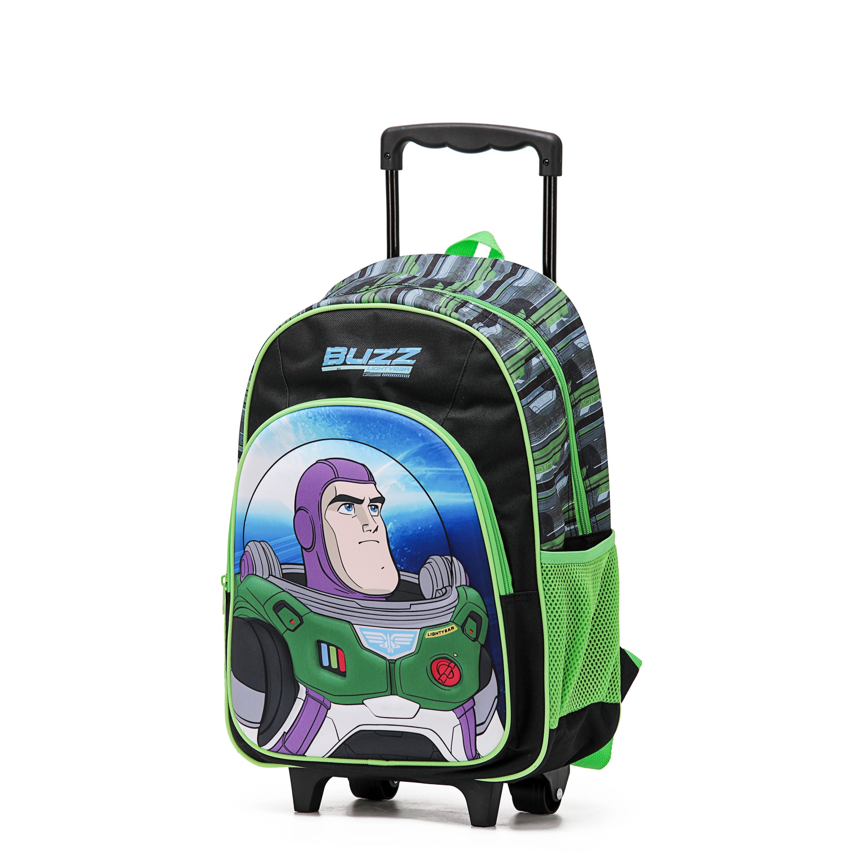 Disney - 17in Dis222 Buzz Lightyear Trolley backpack - Green-1