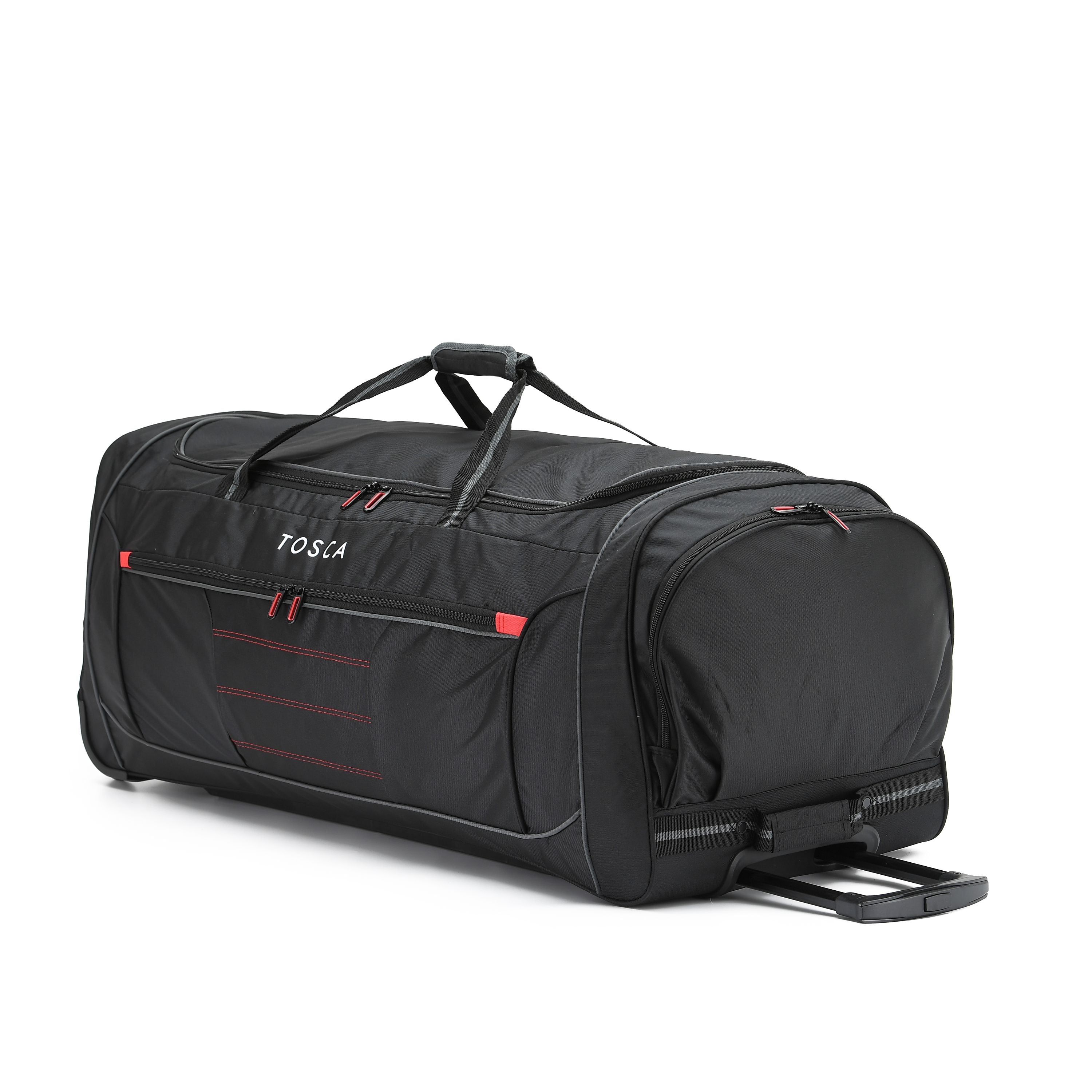 Tosca - TCA794 90cm Jumbo Wheeled Duffle Bag - Black/Red