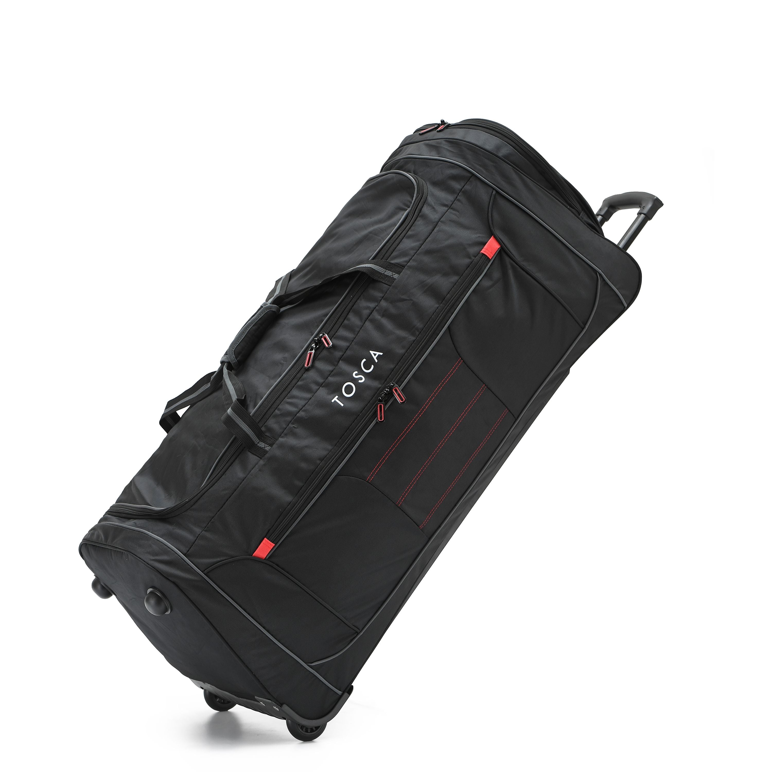 Tosca - TCA794 90cm Jumbo Wheeled Duffle Bag - Black/Red