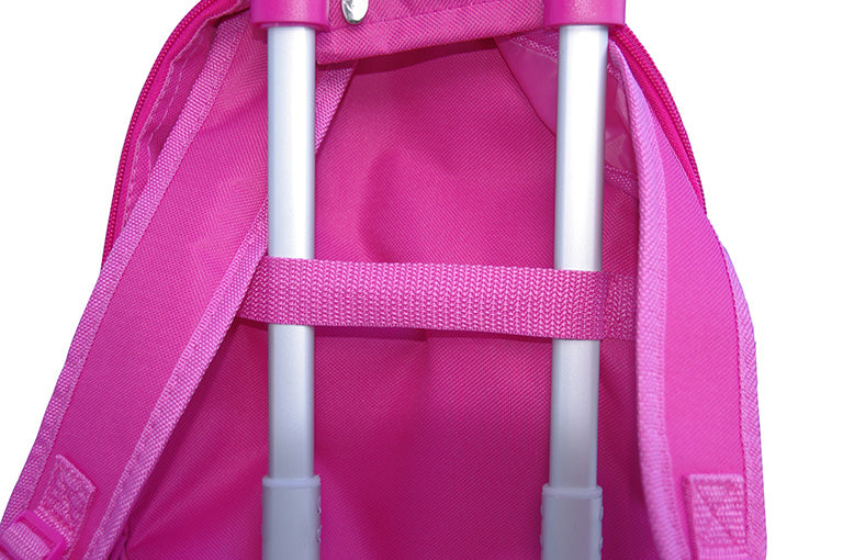 Kidz Bagz - 4 Wheel Trolley & Backpack Set - Pink Owl-3