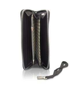 Cienna - KP19008 Large Zip Wallet with Phone Pouch - Black - 0