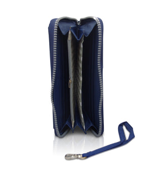 Cienna - KP19008 Large Zip Wallet with Phone Pouch - Navy