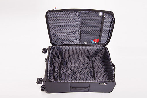 Tosca - So Lite 3.0 25in Medium 4 Wheel Soft Suitcase - Black-3