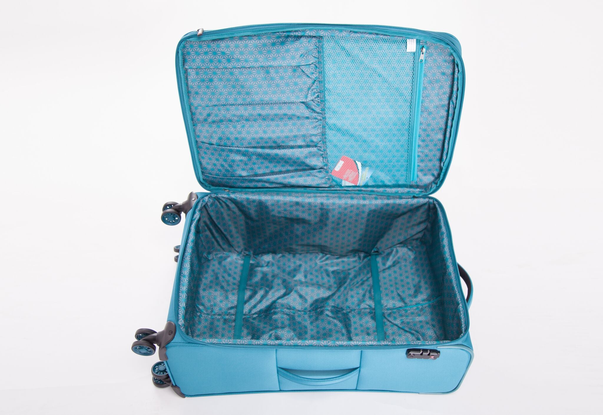 Tosca - So Lite 3.0 25in Medium 4 Wheel Soft Suitcase - Teal-3