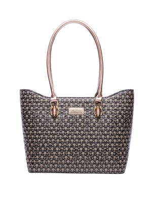 Miss Serenade - Darcy KH17 Vegan Pu Tote Bag - Black