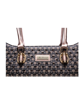 Miss Serenade - Darcy KH17 Vegan PU Tote Bag - Black - 0