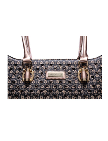 Miss Serenade - Darcy KH17 Vegan PU Tote Bag - Black - 0