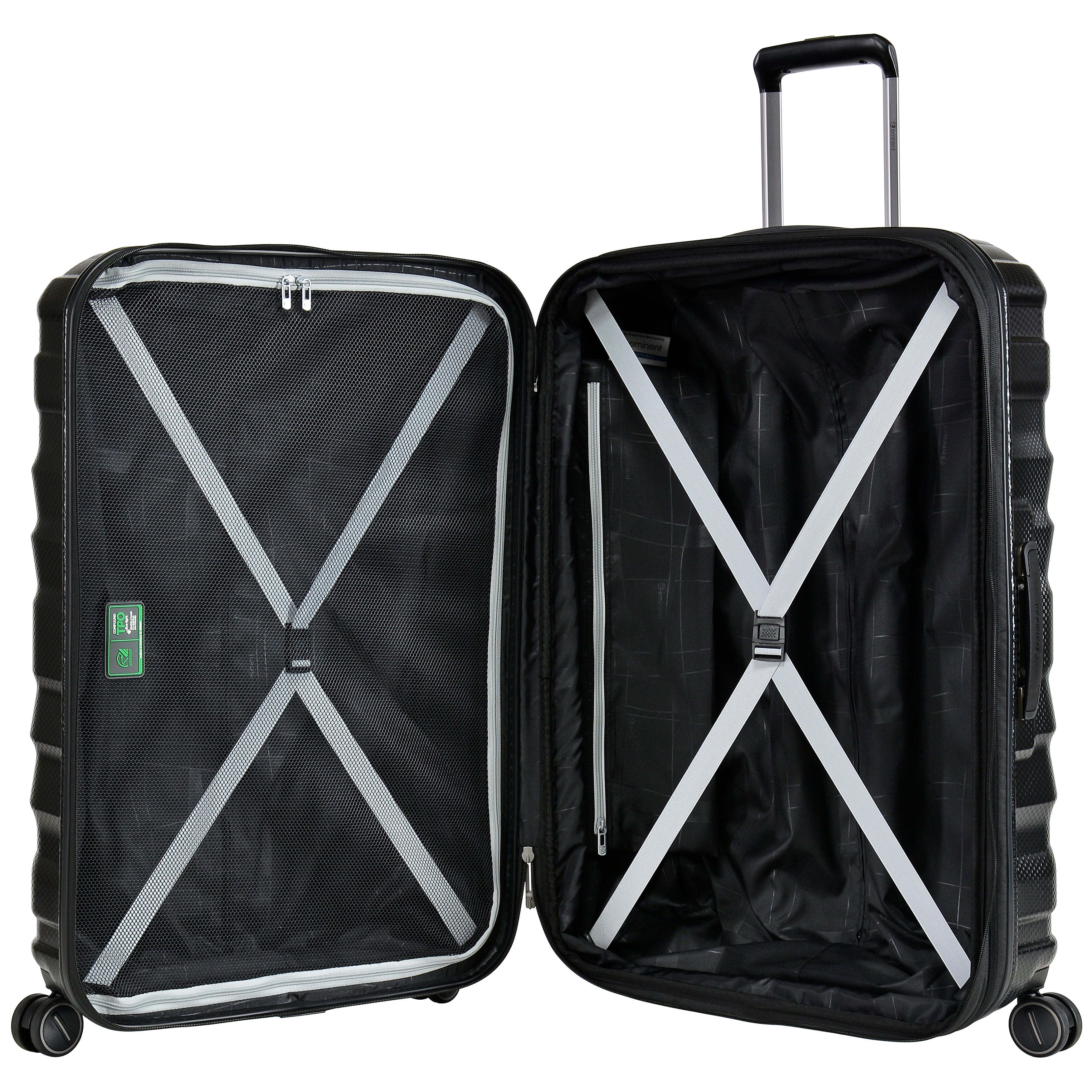 Eminent - KH93 28in Large TPO Suitcase - Black-4