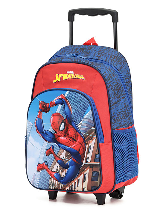Marvel - Spider-Man 17in 3D Trolley Backpack - Red-1