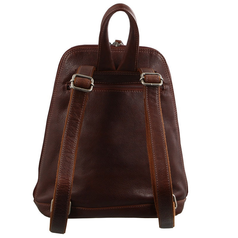 Milleni - NL10767 Leather Backpack - Chesnut-3