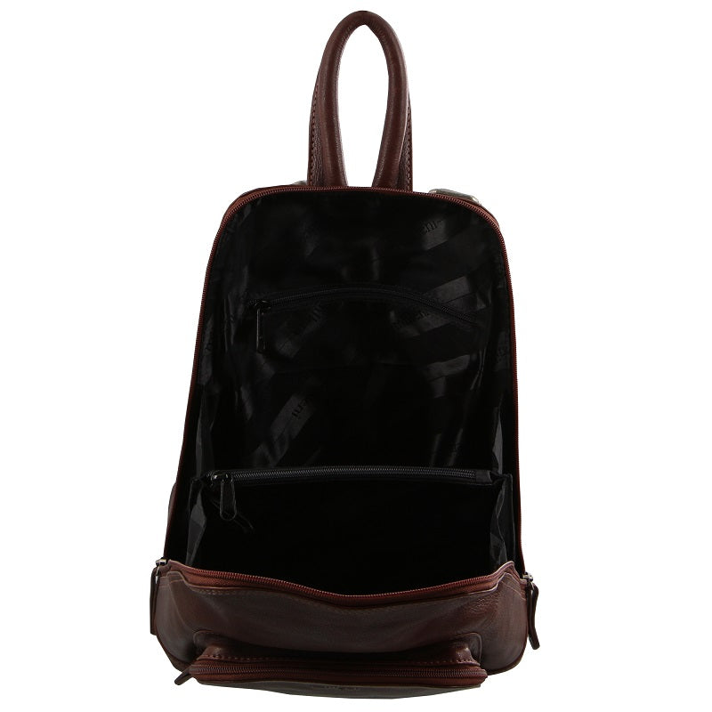 Milleni - NL10767 Leather Backpack - Chesnut-4