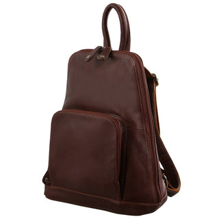Milleni - NL10767 Leather Backpack - Chesnut