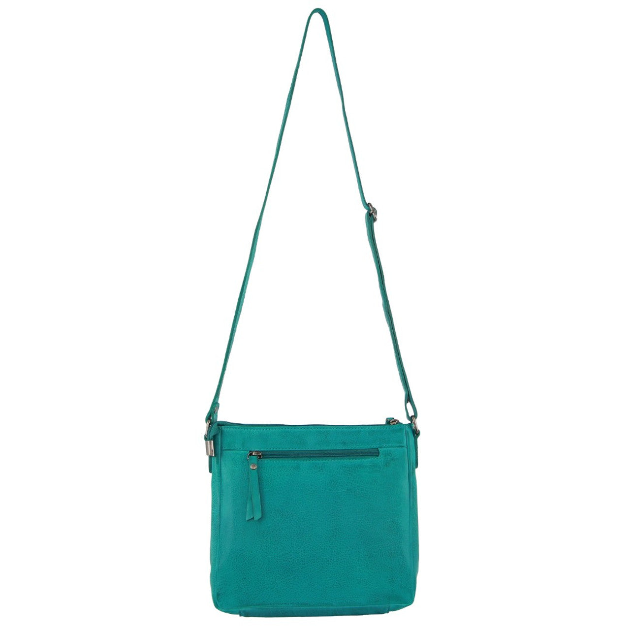 Milleni - NL2598 Leather cross body bag - Turquoise-3