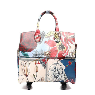 Vera May - Paris 4-Wheels Floral print Tote - Multi