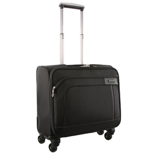 Pierre Cardin - PC1844 4 Wheel Mobile Office Bag - Black