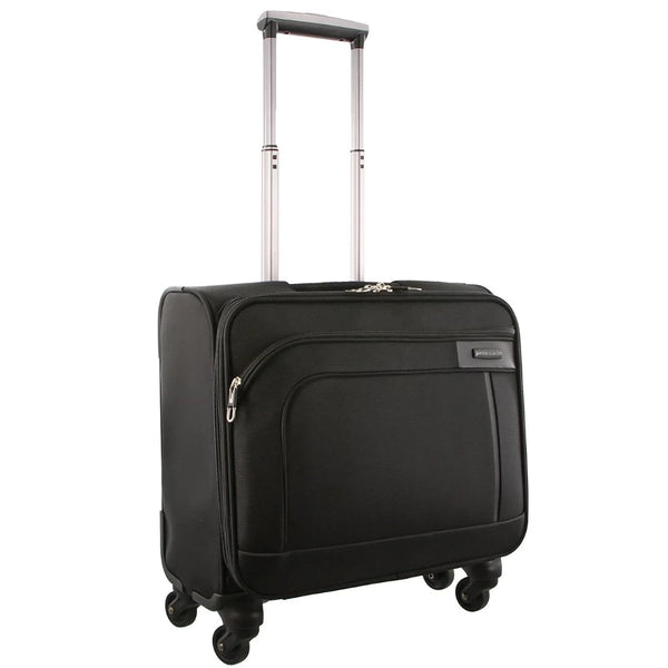 Pierre Cardin - PC1844 4 Wheel Mobile Office Bag - Black