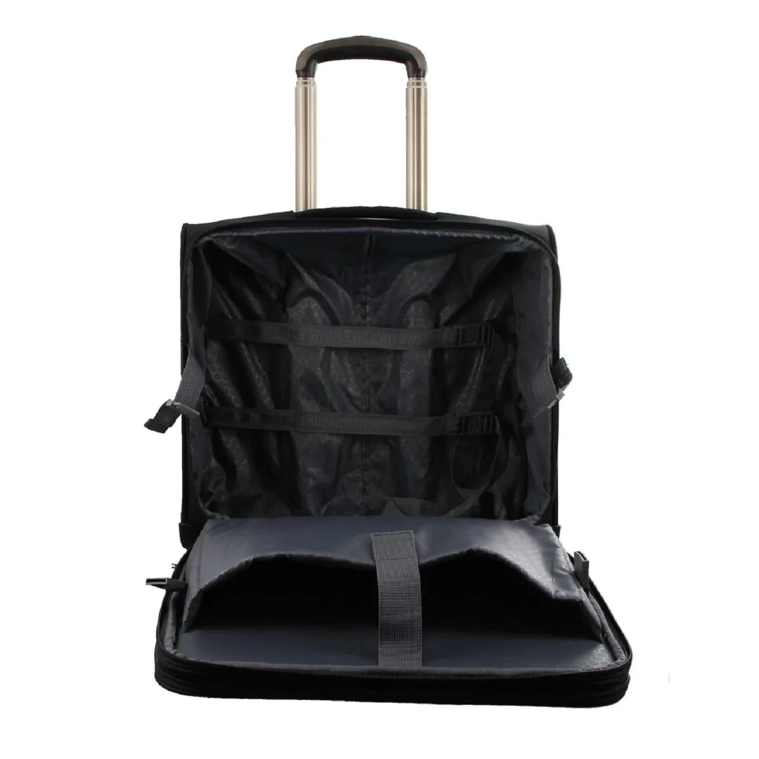 Pierre Cardin - PC1844 4 Wheel Mobile Office bag - Black-3