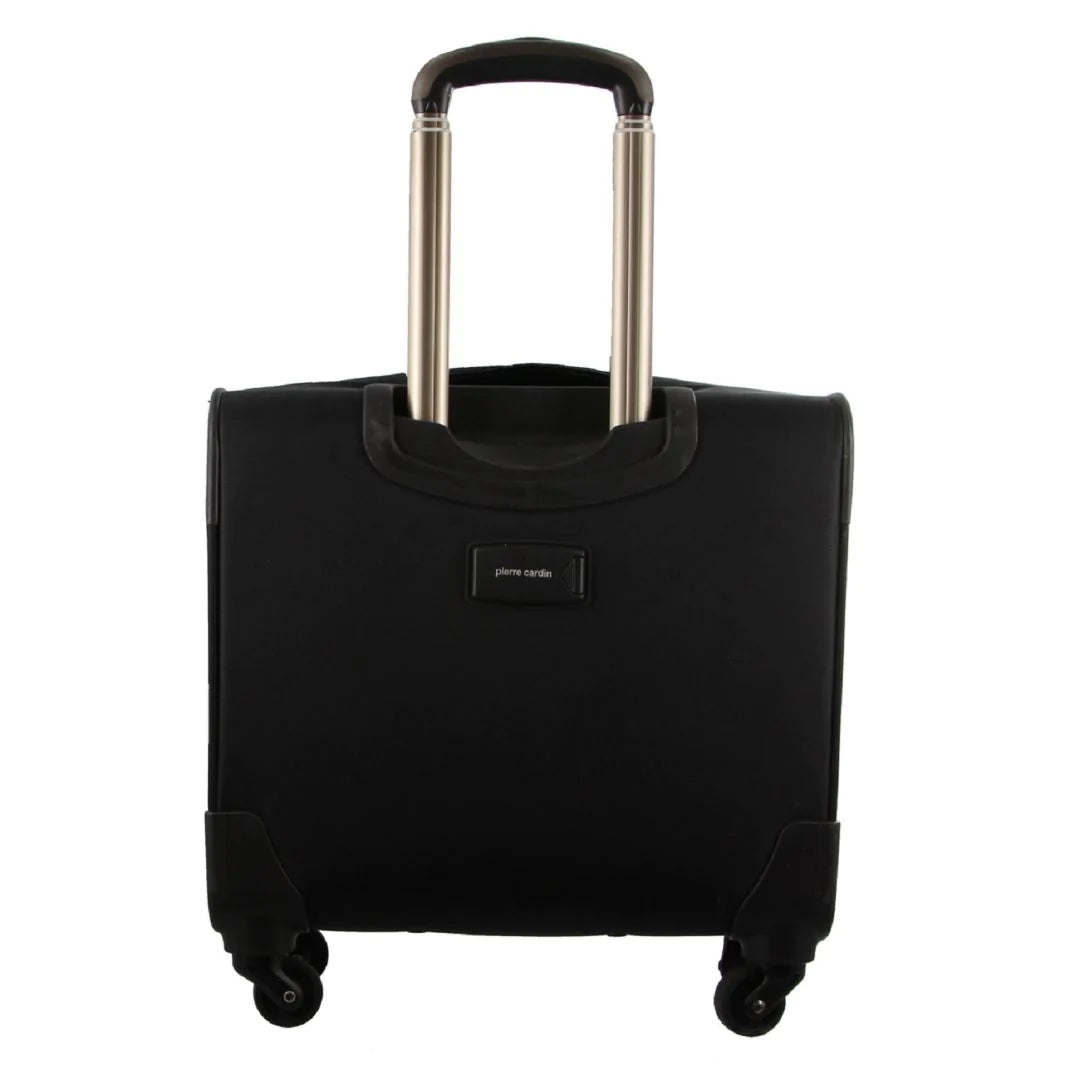 Pierre Cardin - PC1844 4 Wheel Mobile Office bag - Black