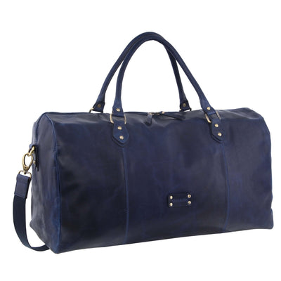 Pierre Cardin - 56cm Leather overnight bag - Midnight Blue-1