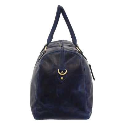 Pierre Cardin - 56cm Leather overnight bag - Midnight Blue-2