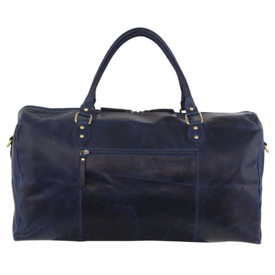 Pierre Cardin - 56cm Leather overnight bag - Midnight Blue-3