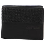 Pierre Cardin PC3463 Woven-Embossed Leather Mens TriFold Wallet *DC