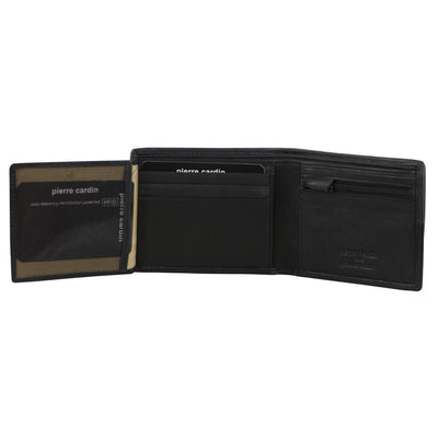 Pierre Cardin Woven-Embossed Leather Mens TriFold Wallet-2