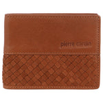 Pierre Cardin PC3465 Woven-Embossed Leather Mens BiFold Wallet with money clip *DC