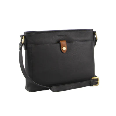 Pierre Cardin - PC3571 Small leather side bag - Black-1