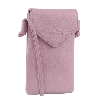Pierre Cardin - PC3609 Cross Body leather phone pouch - Pink-1