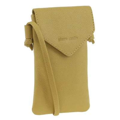 Pierre Cardin - PC3609 Cross Body leather phone pouch - Yellow
