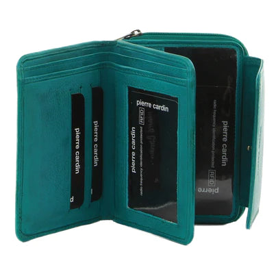 Pierre Cardin - PC3631 Leather Medium Wallet - Turquoise - 0