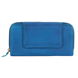 Pierre Cardin - PC3632 Large Zip Wallet - Aqua