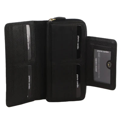 Pierre Cardin - PC3632 Large Zip Wallet - Black-2