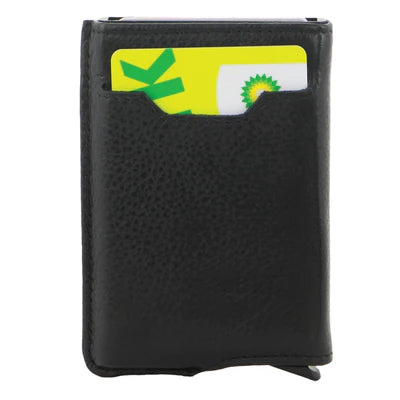 Pierre Cardin - Vert leather card holder w slider PC3643 - Black-3