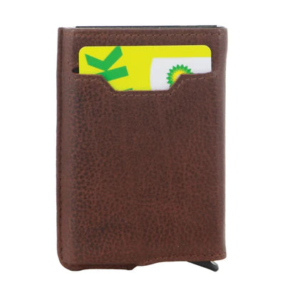 Pierre Cardin - Vert leather card holder w slider PC3643 - Brown-3