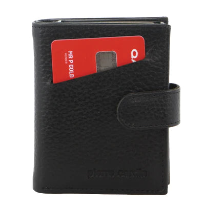 Pierre Cardin - Vert leather wallet w slider PC3644- Black-3